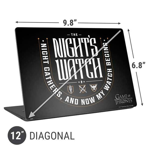Game of Thrones: The Nights Watch Universal Laptop 12in (9.8 x 6.8in) Skin